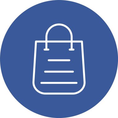 Alışveriş poşeti vektör simgesi tasarımı