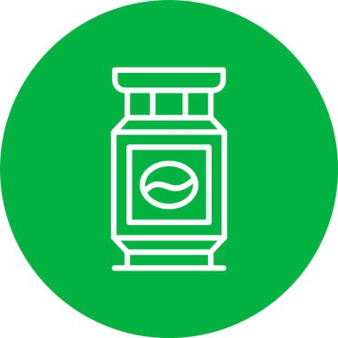 Anında Kahve Vektörü Simgesi Tasarımı