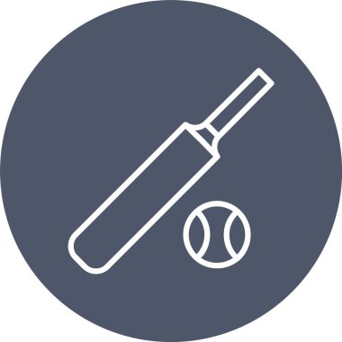 Kriket Vektörü Simgesi Tasarımı