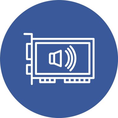 Ses Kart Vektörü Simgesi Tasarımı