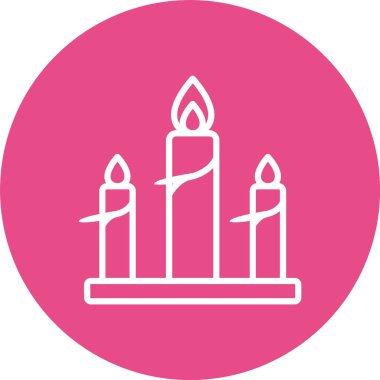 Candle Vector Icon Design