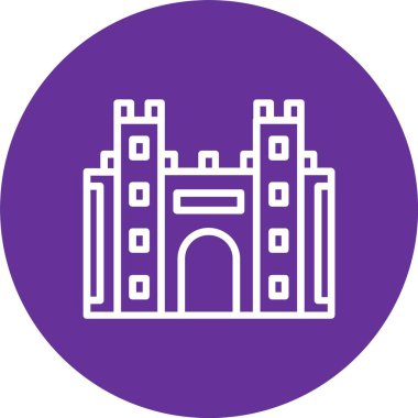 Fortification Vector Icon Design