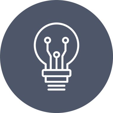 Ampul Vektör Satırı Vektör Simgesi Tasarımı