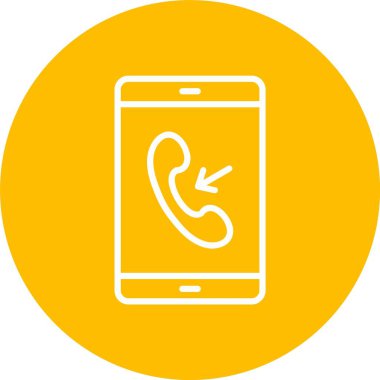 Incoming Call Vector Icon Design