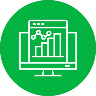 Çevrimiçi Grafik Vektörü Simgesi Tasarımı