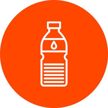 Water Bottle Vector Icon Design