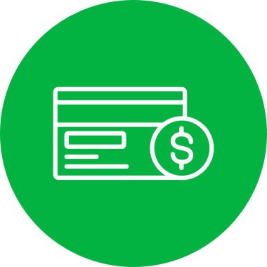 Kredi kartı vektör simgesi tasarımı