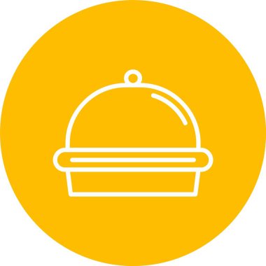 Gıda Tepsisi Vektör Simgesi Tasarımı