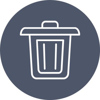 Dustbin Vector Icon Design