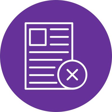 Rejected Vector Icon Design