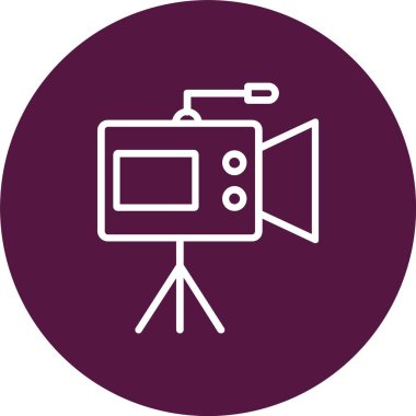 Video Camera Vector Icon Design