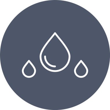 Damlalar Vektör Simgesi Tasarımı