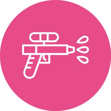 Water Gun Vector Icon Design