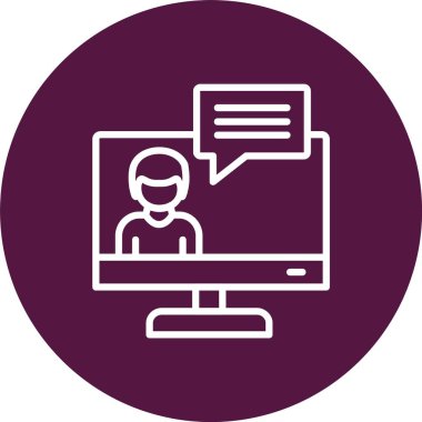 Webinar Vektör Simgesi Tasarımı