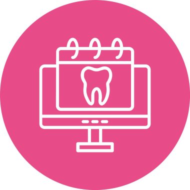 Çevrimiçi Randevu Vektörü Simgesi Tasarımı