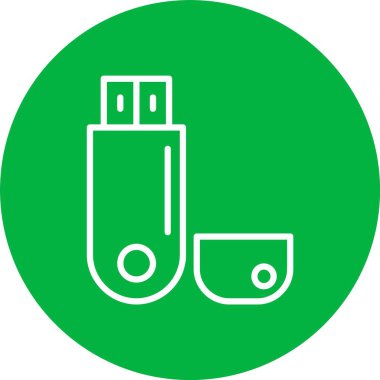 Pendrive Vektör Simgesi Tasarımı