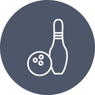Bowling Vector Icon Design