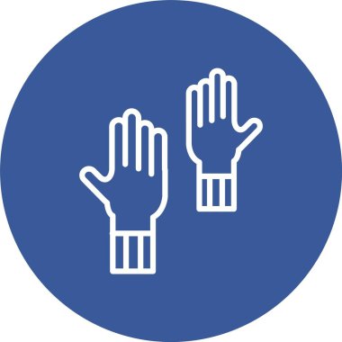 Eller yukarı Vektör Simgesi Tasarımı