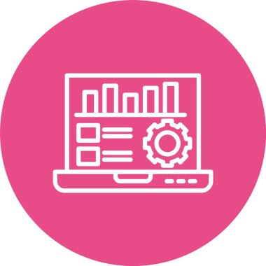 Veri Sürülen Vektör Simgesi Tasarımı