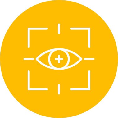 Eye Scan Vector Icon Design