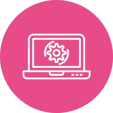 Dizüstü vektör simgesi tasarım