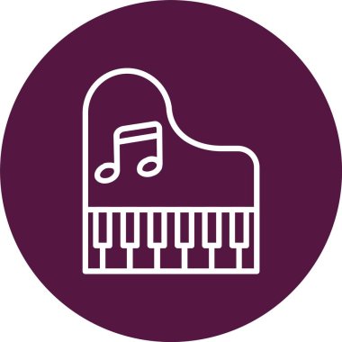 Piano Vector Icon Design