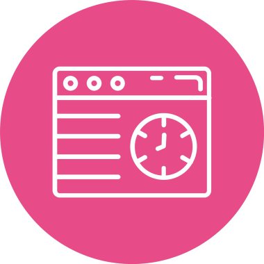 Web Browser Vector Icon Design