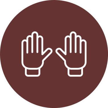 Eldiven Vektörü Simgesi Tasarımı