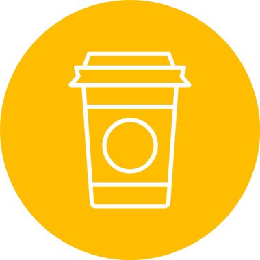 Plastik Kupa Vektör Simgesi Tasarımı