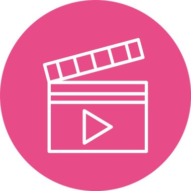 Clapperboard Vector Icon Design