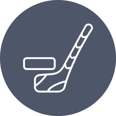 Buz Hokeyi Vektör Simgesi Tasarımı