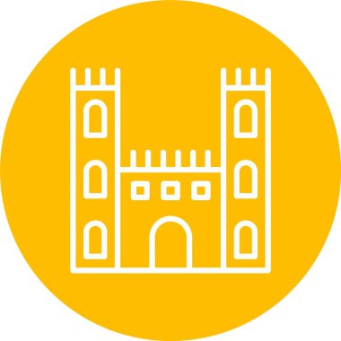 Castle Vektör Simgesi Tasarımı