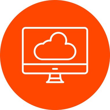 bulut vektör simgesi tasarımı