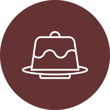 Lav Keki Vektör Simgesi Tasarımı