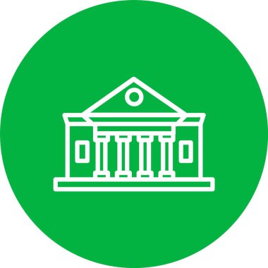 Müze Vektör Simgesi Tasarımı