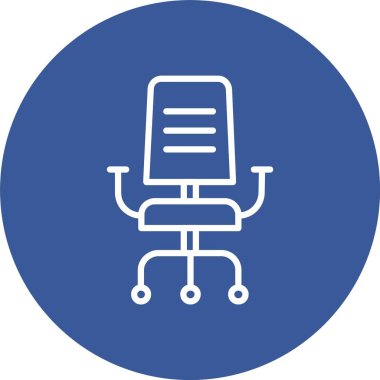 Office Chair Vector Icon Design