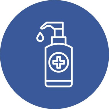 El Dezenfektanı Vektör Simgesi Tasarımı