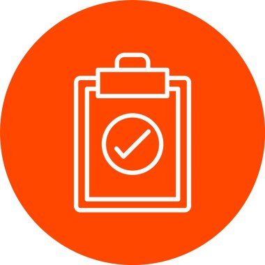 Kontrol Defteri Vektör Simgesi Tasarımı