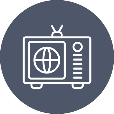 Television Vector Icon Design