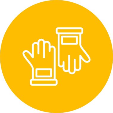 Eldiven Vektör Simgesi Tasarımı