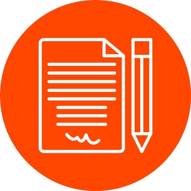 İmza Vektörü Simgesi Tasarımı