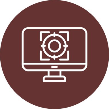 Hedef vektör simgesi tasarım