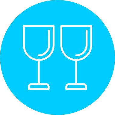 Wine Glass Vector Icon Design