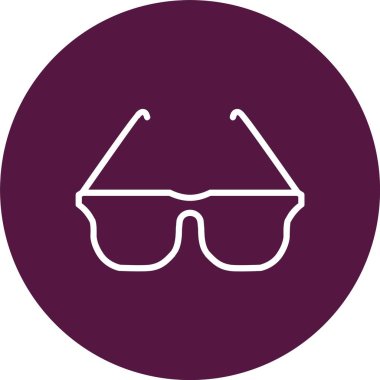 güneş gözlüğü simgesi tasarım vektör