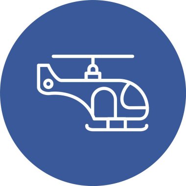 Helicopter Vector Icon Design