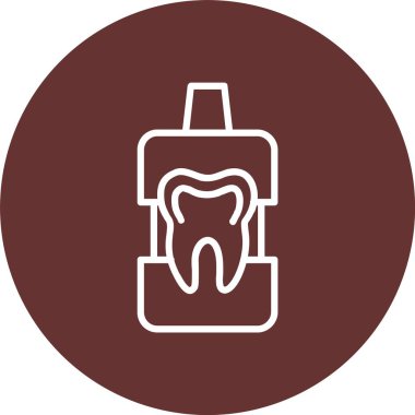 Ağız gargarası Vektör Simgesi Tasarımı