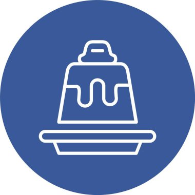 Flan Vektör Simgesi Tasarımı