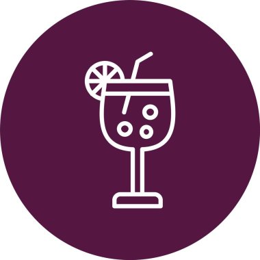 Cocktail Vector Icon Design