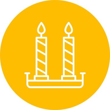 Mum Vektör Simgesi Tasarımı