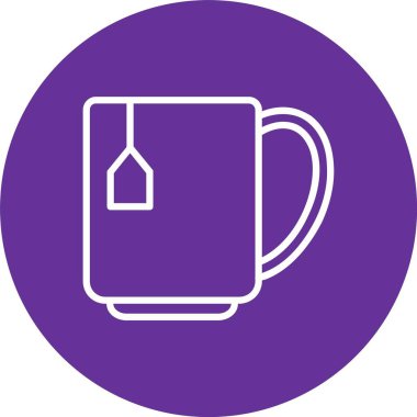 Tea Cup Vector Icon Design